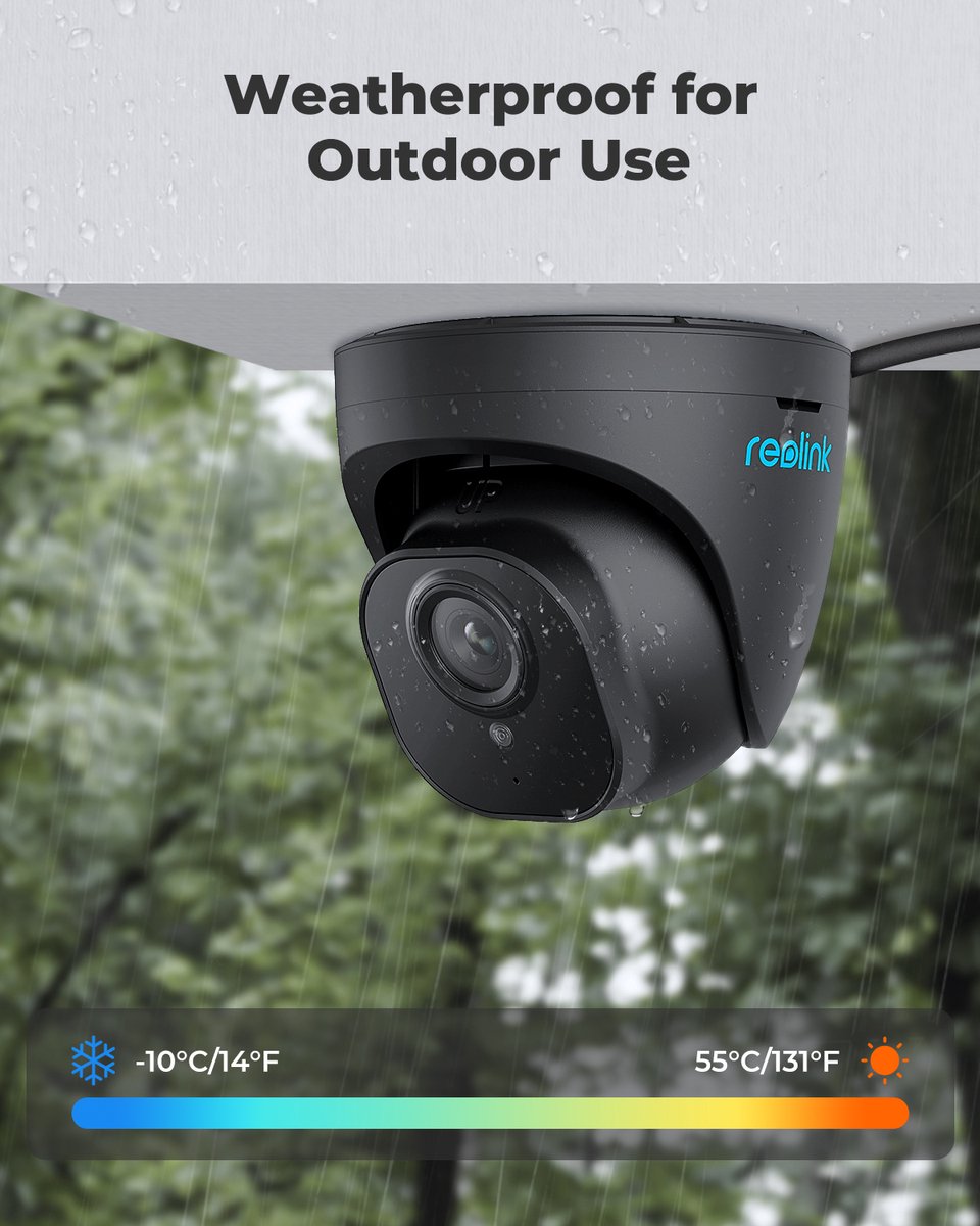 Afbeelding 2 van Reolink 5MP PoE IP Camera met Persoonsvoertuigdetectie Ondersteuning Power over Ethernet met 100ft Night Vision Audio Recording Ingebouwde microfoon