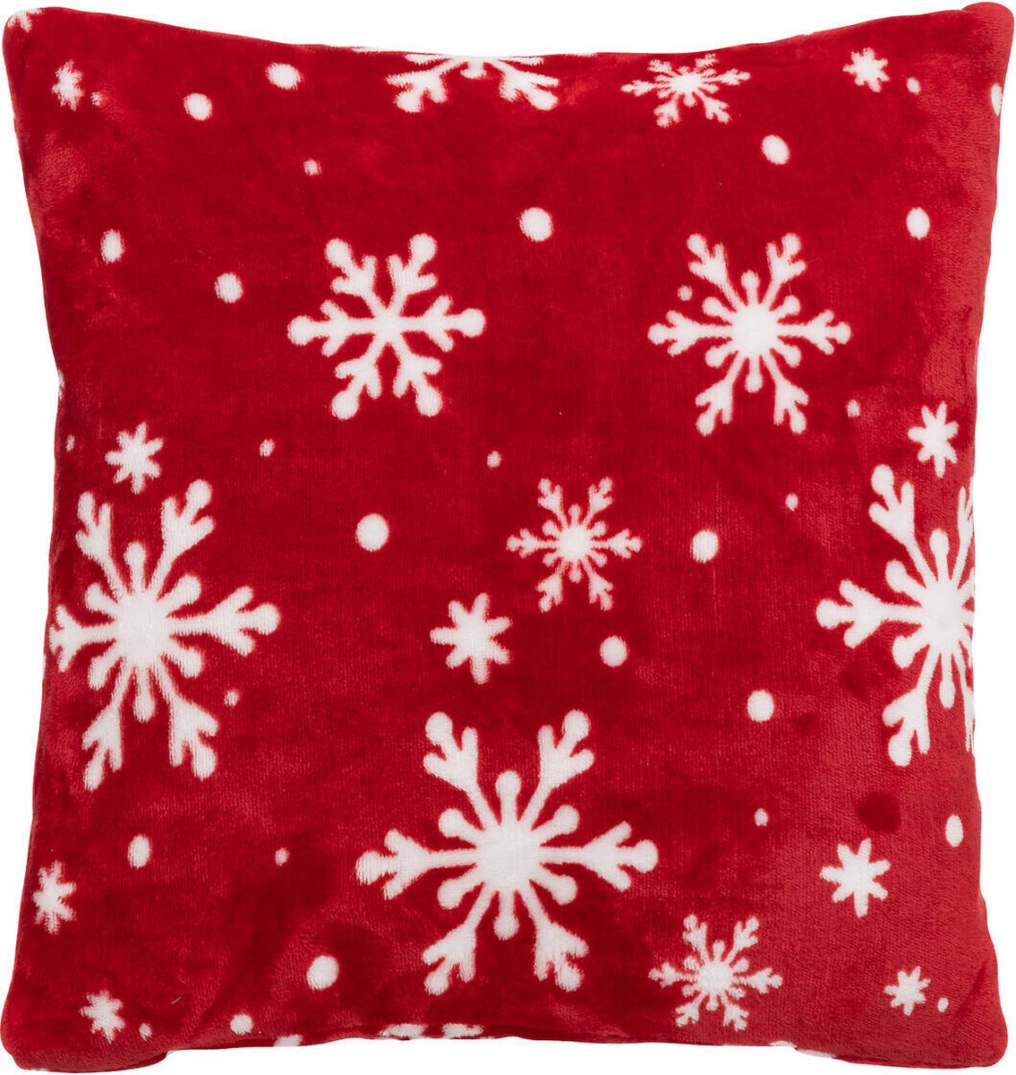 Feeric lights & Christmas Decoratieve kussen, sneeuwvlokken, 40 x 40 cm Rood