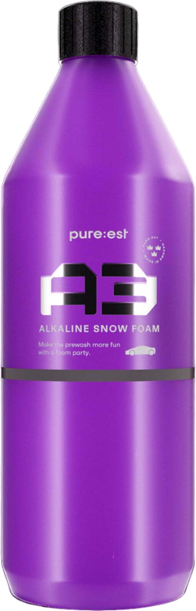 PURE:EST - A3 - Alkaline Snow Foam - Pre-Cleaner – Insect, Vuil & Wegfilm Verwijderaar - 1000ml