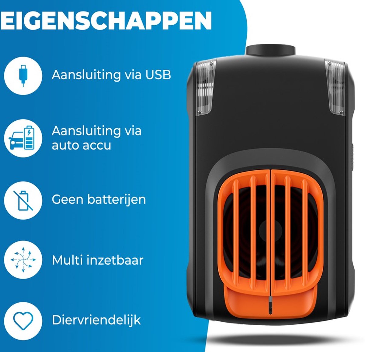 Voordeelset: 2x VOSS.sonic 1200 ultrasone verjager met bewegingsmelder