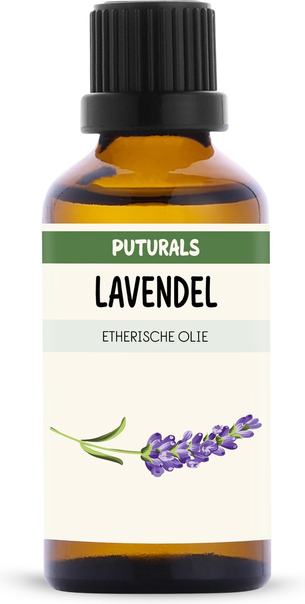 Goedkoopste Puturals Lavendel Olie 100 Biologisch - 50ml - Puur en Vegan - Lavendel Etherische Olie voor Huid, Haar en Aromatherapie