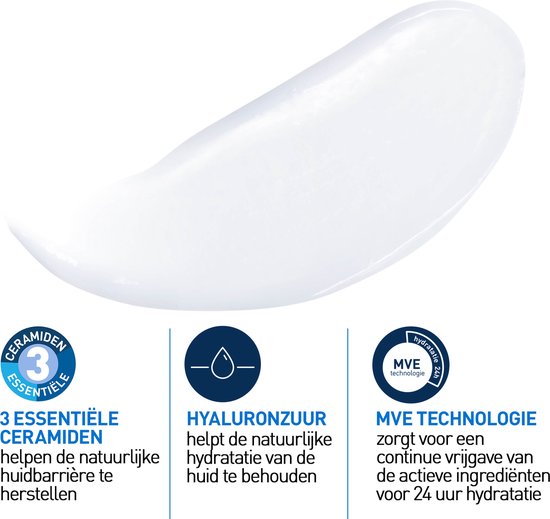 CeraVe Hydraterende melk - voor de droge tot zeer droge huid - met 3 essentiële ceramiden en hyaluronzuur - 473ml