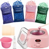Luxor Beauty® Wax Apparaat - Professioneel Ontharingsapparaat - LCD Display - Inclusief Wax Beans en Siliconen Pot - Roze