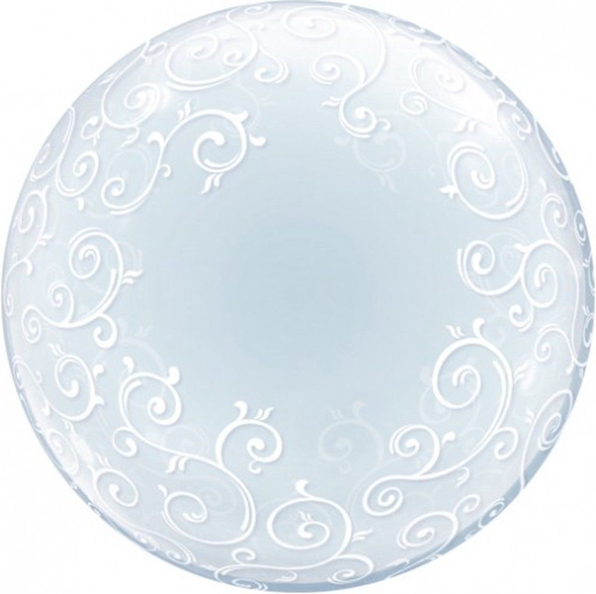 24"/61 cm Deco Bubble Qualatex - Fancy Filigree