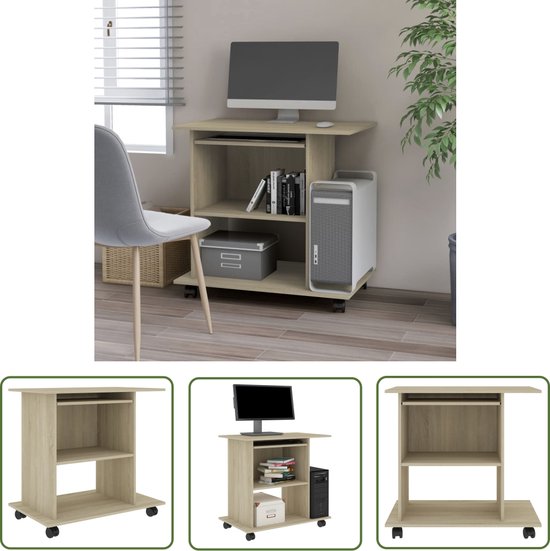 Moderne eenvoudige studie schrijftafel gehard glas computer bureau thuis bureau studie werkstation met opbergplanken (47-inch, wit