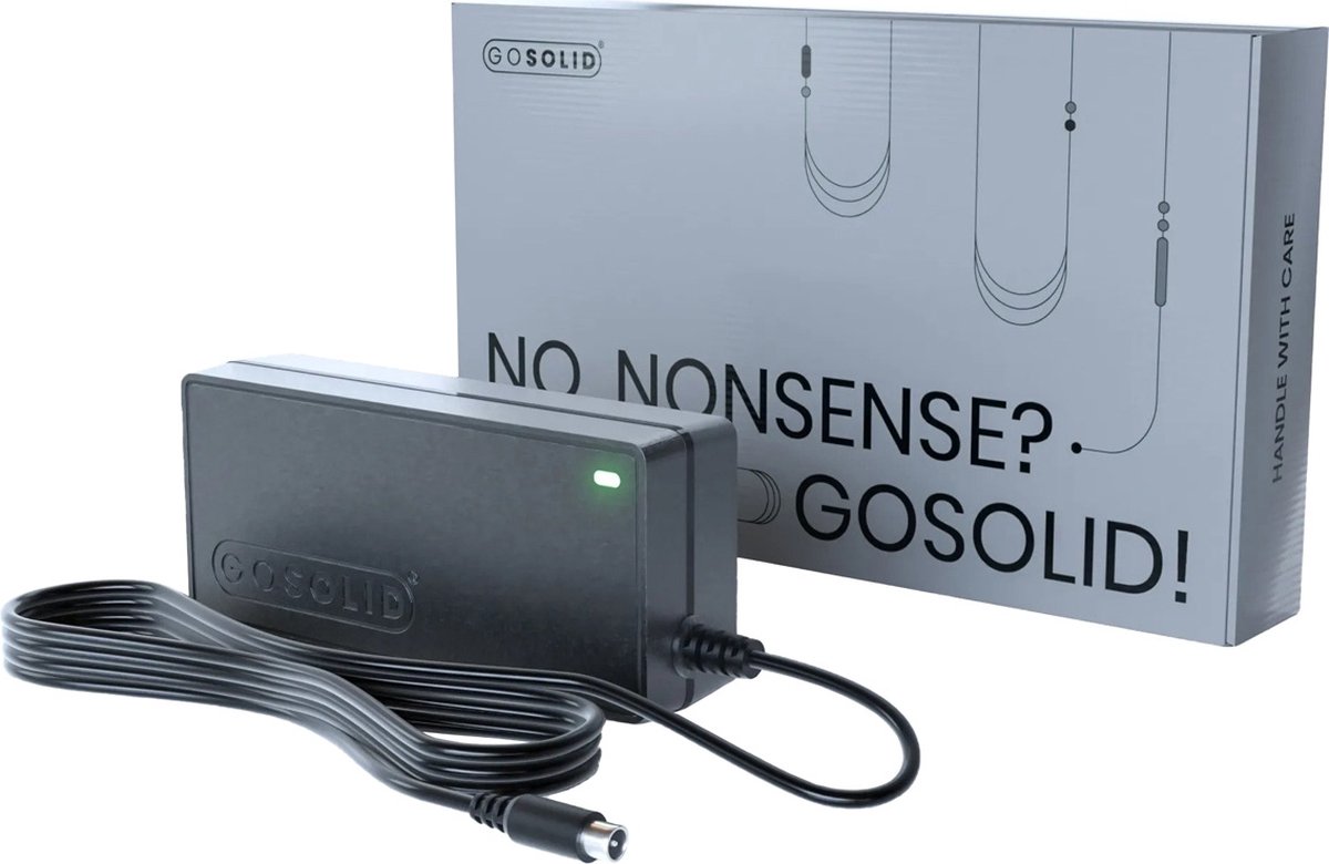 GO SOLID! ® Adapter geschikt voor Segway Ninebot Kickscooter D38E Elektrische Step – 42V 2A – foto 2