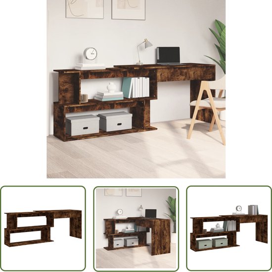 vidaXL Gamingbureau met ZZ-vormige poten 90x60x75 cm zwart, speeltafel, kantoorbureau, bureau, speeltafels, kantoorbureaus, bureaus, tafel, tafels