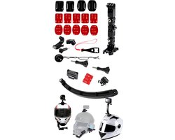 Helmet Mount bundle Mount Voor Gopro - Unicorn Mount - Motorhelm kinbevestiging - Helmet Mount 4 Gopro Hero 12 11 10 9 8 7 6 - Helm Mount Voor Gopro Hero - Motor Mount - Ski - Osmo Action - Mount Voor Gopro - Motor bundle Voor Insta360