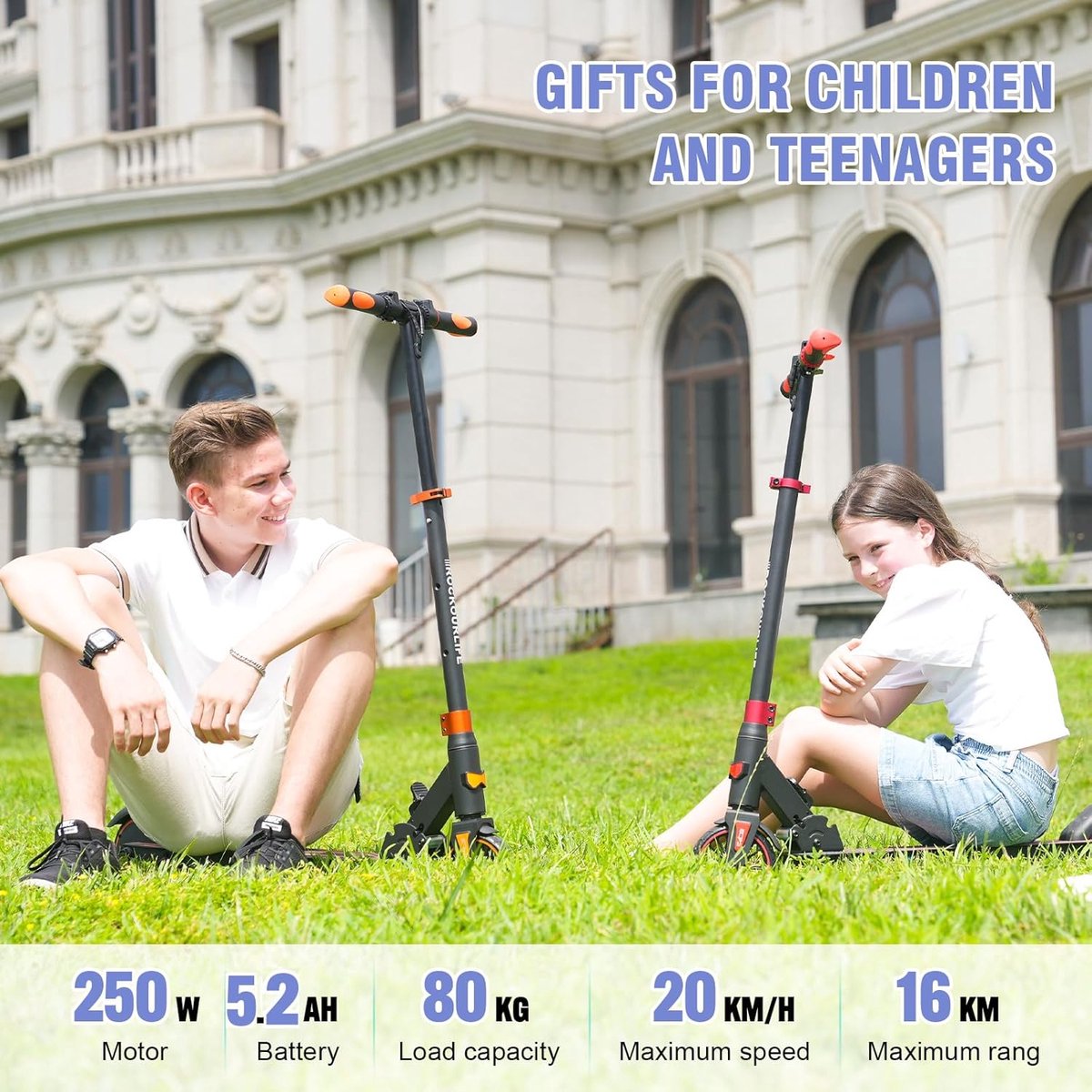 Elektrische Step Kinderen - 20km/u - 250W piek - Tot 80 kg - Voor kinderen en tieners - Rood — afbeelding 9