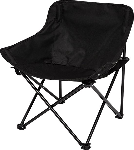 Giantex Opvouwbare campingstoel met zijtafel, opbergtas en