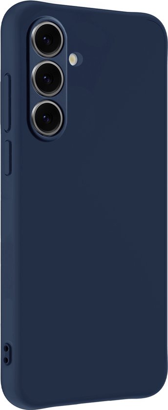 Coque adaptée pour Samsung S24 FE Coque en Siliconen - Coque adaptée pour Samsung Galaxy S24 FE Coque Siliconen - Bleu foncé - 2 pièces