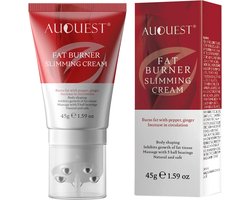 AuQuest - Afval Crème - Crème voor Afvallen - Lipolyse Crème - Vetafbraak - Vetverbranding - Vet Bevriezen - Body Firming Crème - Cryolipolyse Crème - Vetverbrander - Afslanken - Afvallen - Fatburner - Anti Cellulite - 45 g