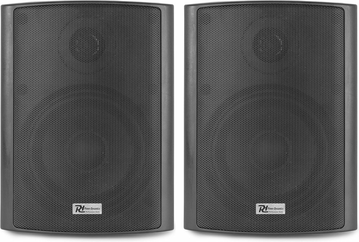 Power Dynamics Buitenspeakerset zwart - 4 speakers en 4-zone versterker - Bluetooth - 100V thumbnail 2