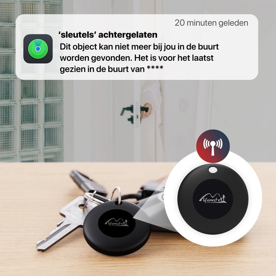 LIFEMATE Life Tag Traceur GPS Android / Google (2-Pack), Étanche IP65