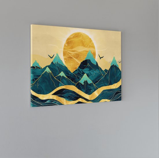 Peinture sur toile - Paysage abstrait - 150x100x2 cm