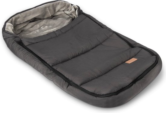 Hamilton by Yoop Voetenzak voor Buggy en Kinderwagen - 70 x 40 cm - Universeel - Waterafstotende en Winddichte buitenkant - Warme Fleece Voering - Antraciet