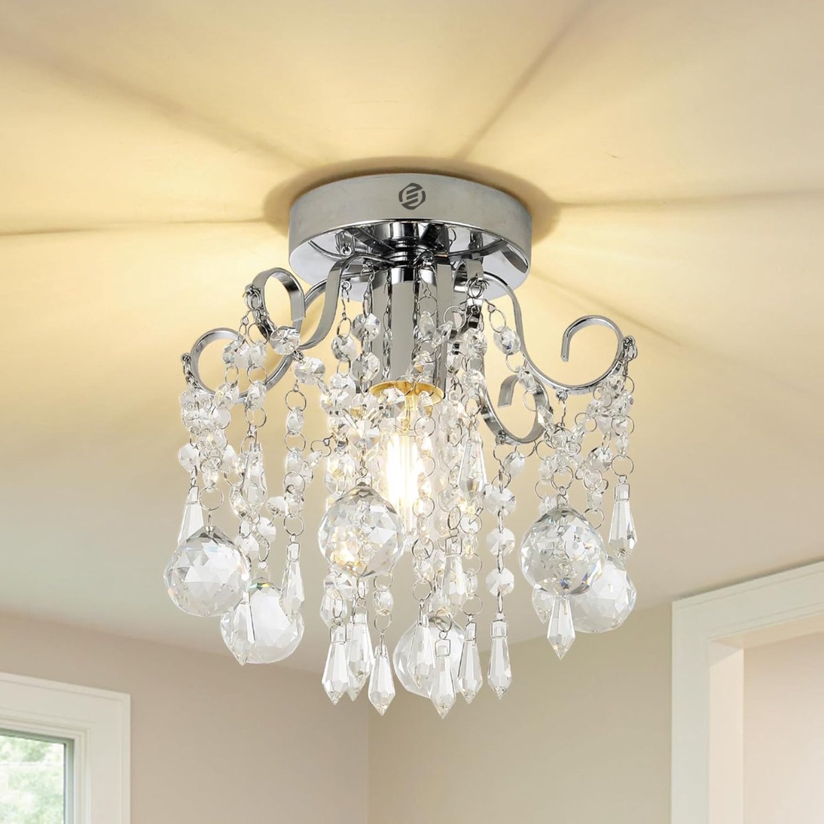 Equivera Plafonaire Lamp - Lamp - Plafond Lamp - Plafonnaire Lamp - Plafondlamp Chroom
