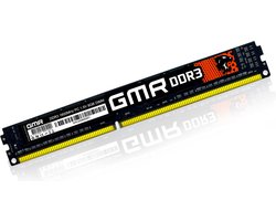 GMR High Performance - DDR3 - 8GB computergeheugen - Ultrasnel 1600 MHz - Compatibiliteit met alle merken - Desktop RAM-geheugenupgrade - High Quality Golden Design!