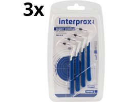 Interprox Plus Ragers Super Conical Donkerblauw PHD 2.0 – 3 x 4 stuks - Voordeelverpakking