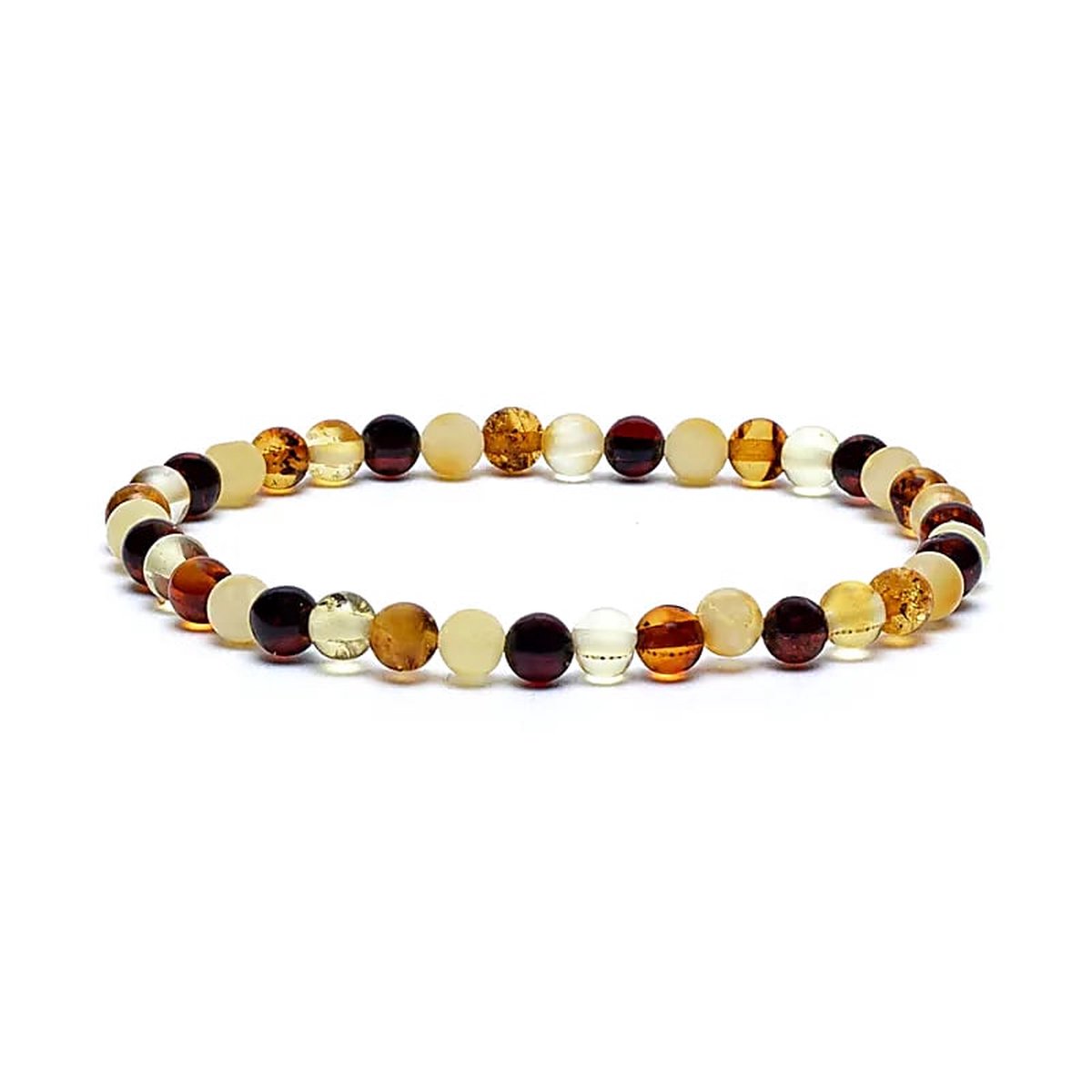 Armband - Amber - Barnsteen - Kralen - Sierraad - Edelsteen - Cadeau - Spiritueel - Vrolijke Steen