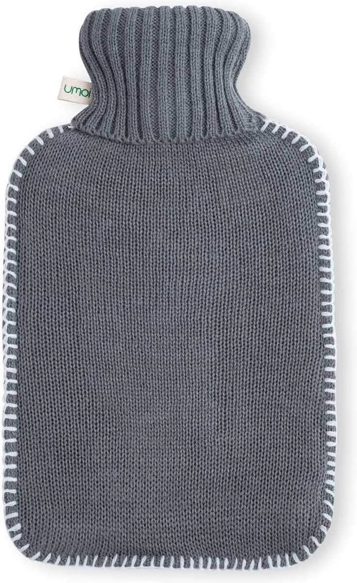 Kruik 1.8 liter met gebreide hoes - Warmtekussen, Bedfles - Gecertificeerd volgens BS1970:2012