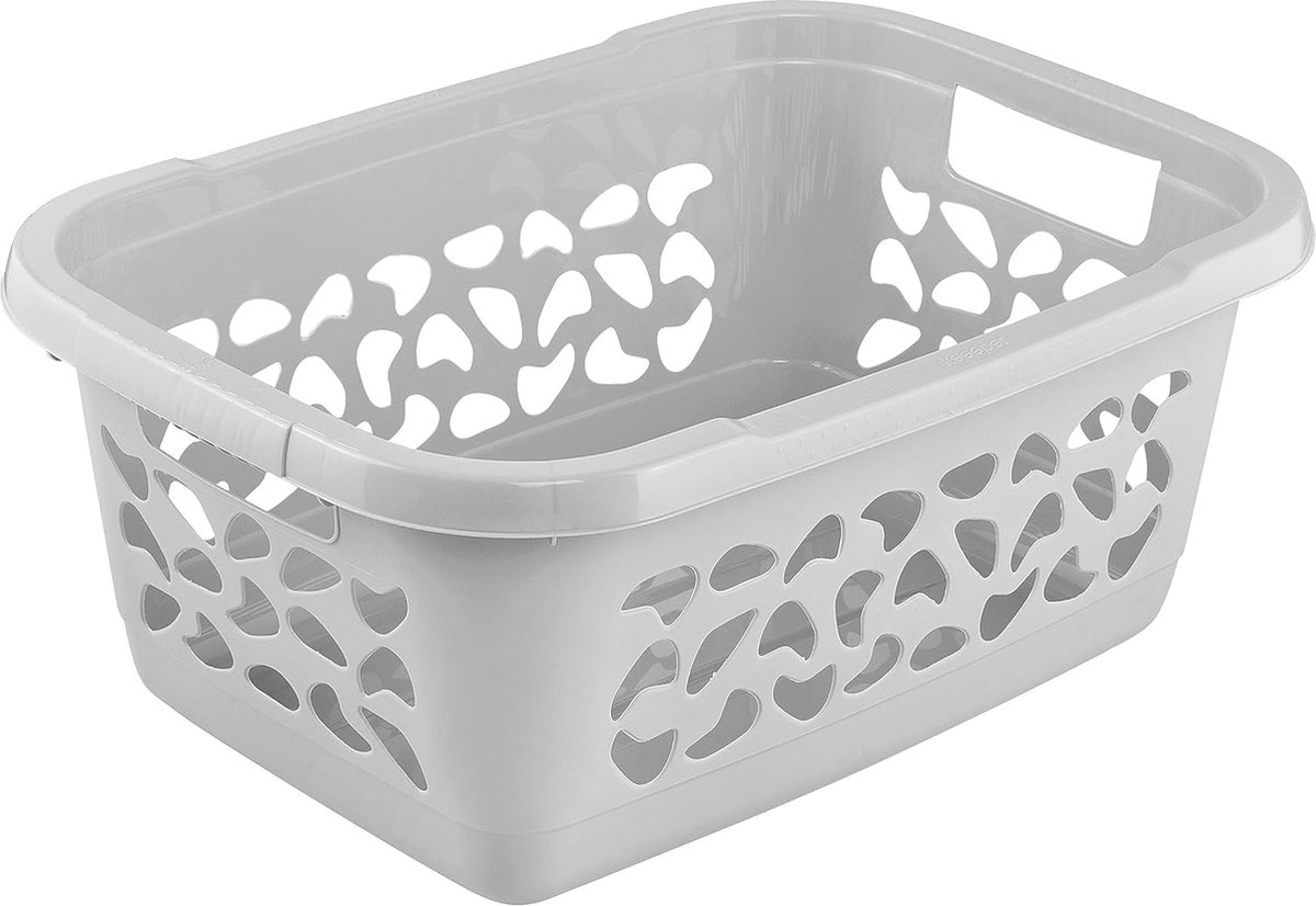 Goedkoopste Luchtdoorlatende wasmand 32L met handgrepen - Ruimtebesparend en geurpreventie