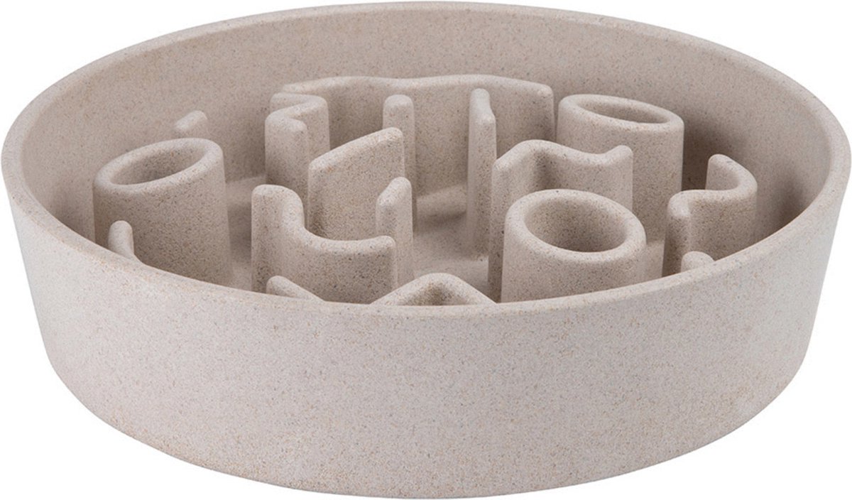 District 70 hondenvoerbak BAMBOO Dog Slow Feeder - ø 21 cm - Merengue