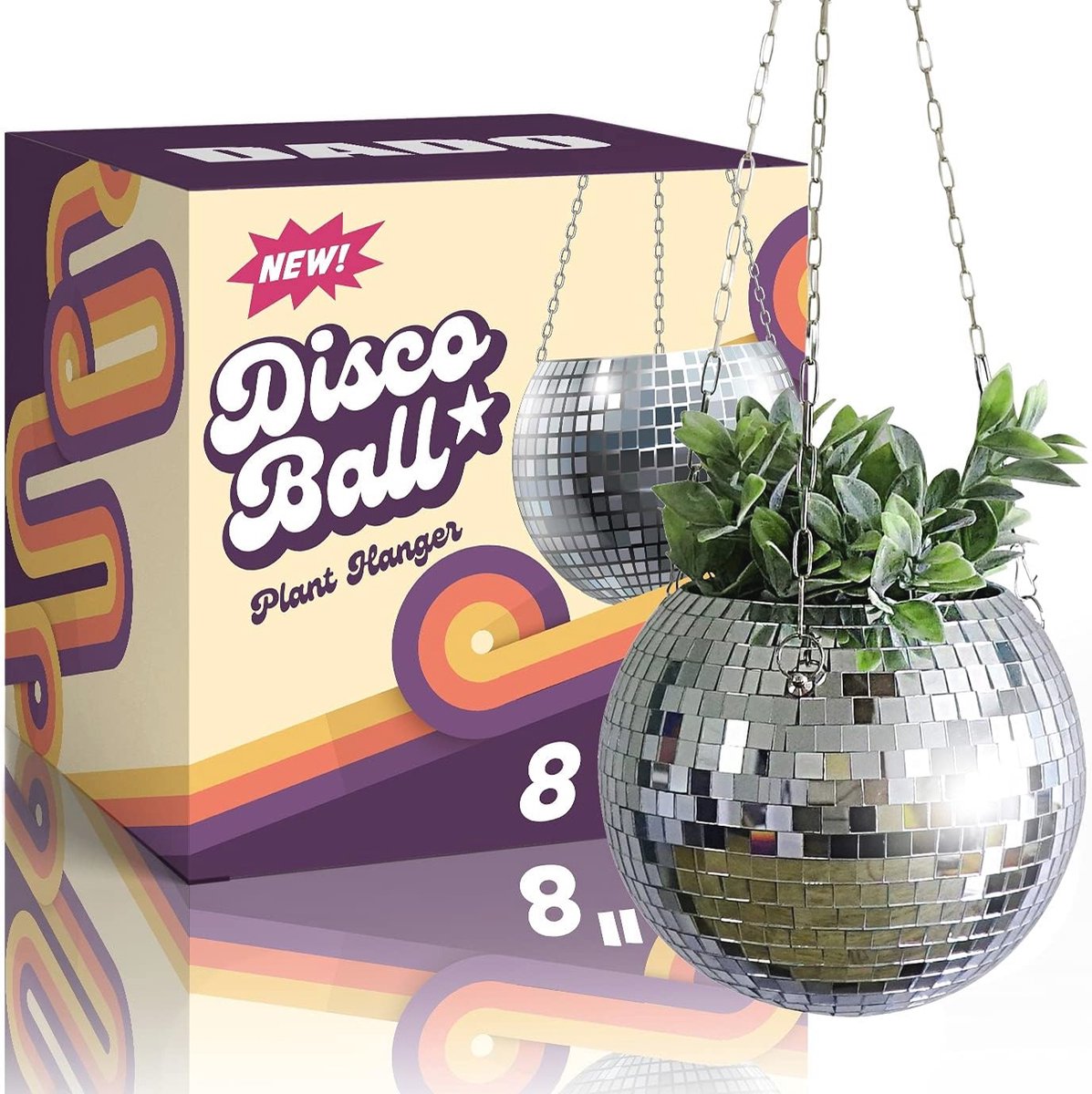 Disco Ball Plantenbak - Unieke Hangende Plantenbak voor Kamerplanten - Boho Decoratief