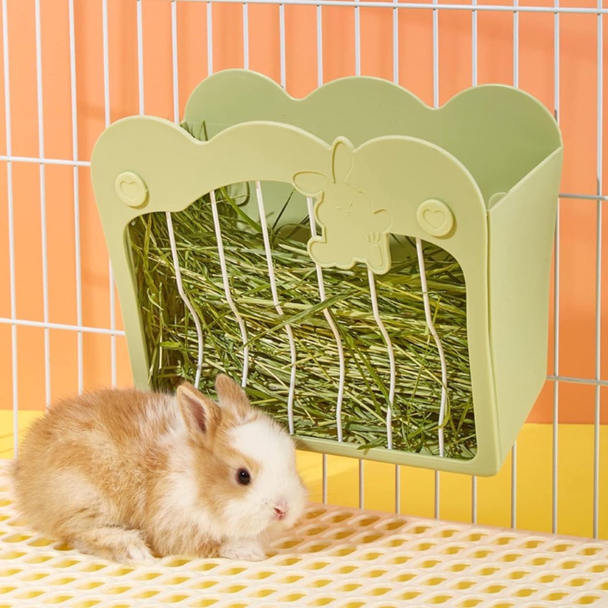 Konijnenhooivoeder – Hangend Hooirek Voor Kleine Dieren – Konijn – Dwergkonijn – Cavia (Groente)