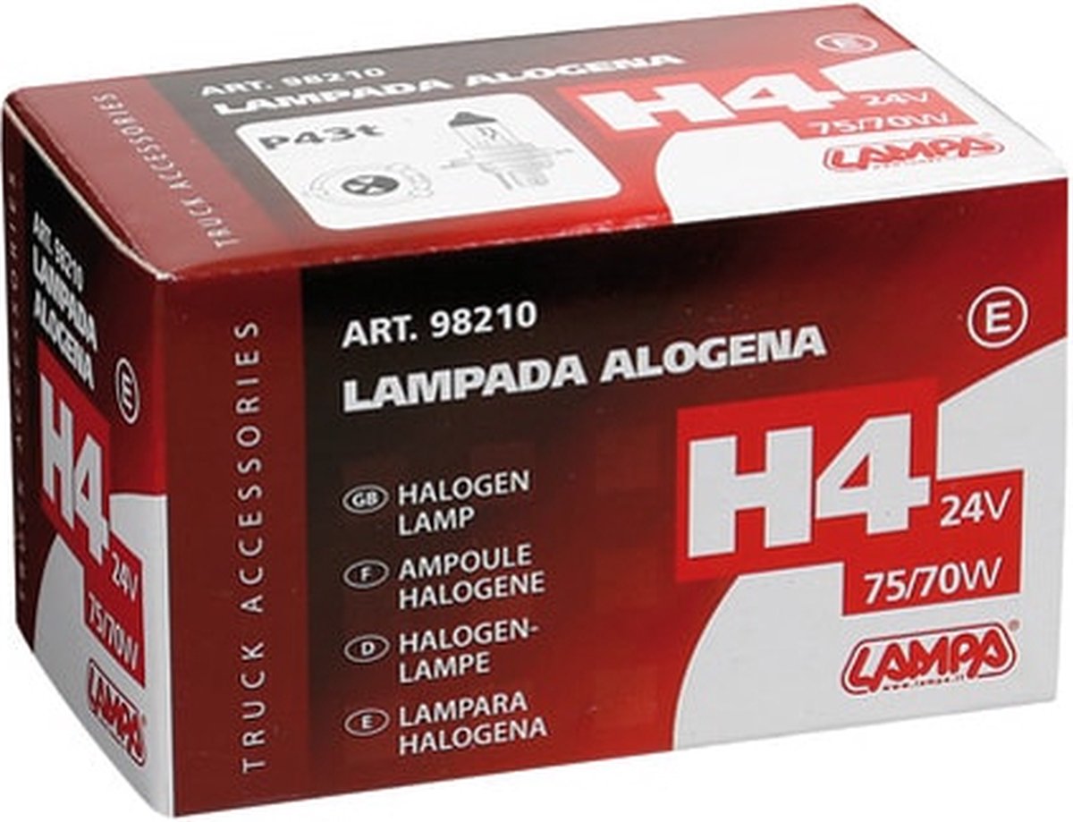 H4 lamp 24V 75/70W