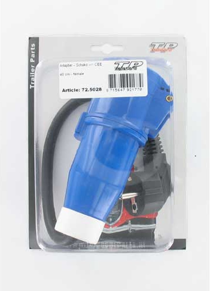 Adapter Schuko - CEE 40 cm female - blister