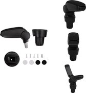 vidaXL Accoudoir - Volkswagen UP (3 et 5 portes) - 13 x 33 x (33-49) cm - Hauteur réglable - Matériau ABS Zwart - Accoudoir de voiture