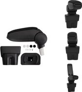 vidaXL Accoudoir - VW TOURAN (2003-2015) - VW CADDY (2003-2018) - noir - 17 x 32 x (35,5-52) cm (L x L x H) - Accoudoir de voiture