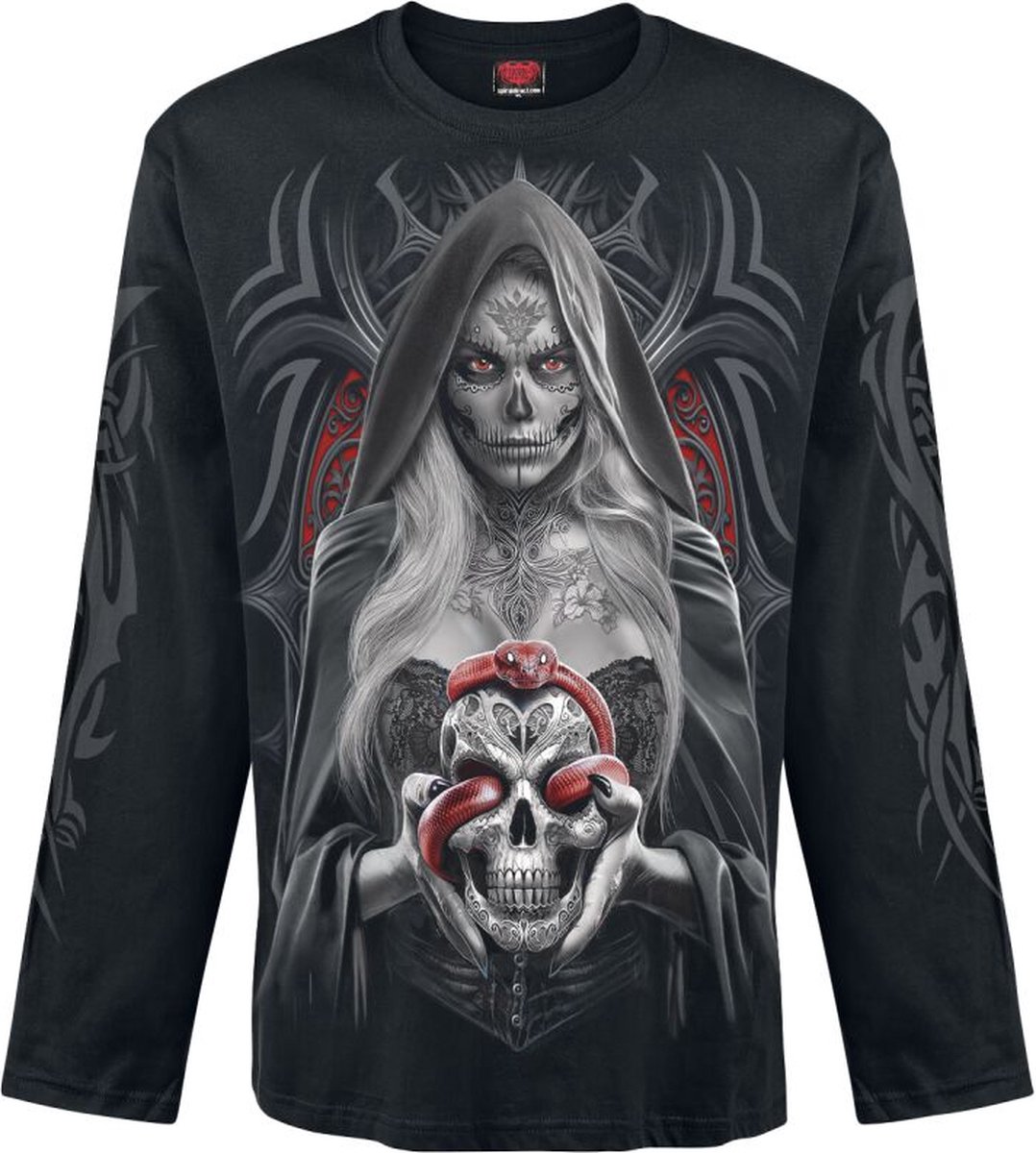 Spiral - High Priestess Longsleeve shirt - L - Zwart