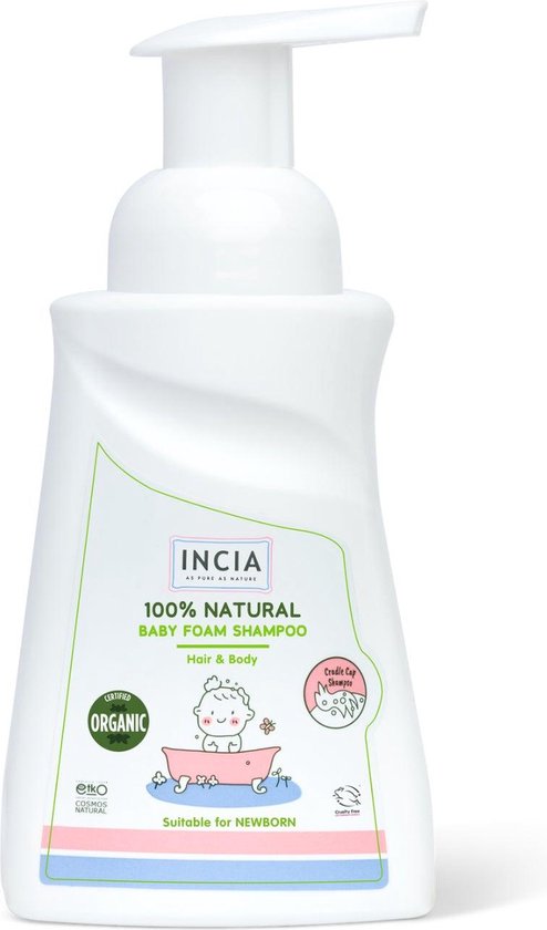Incia - 100% Natuurlijke Baby Shampoo - Hypoallergeen