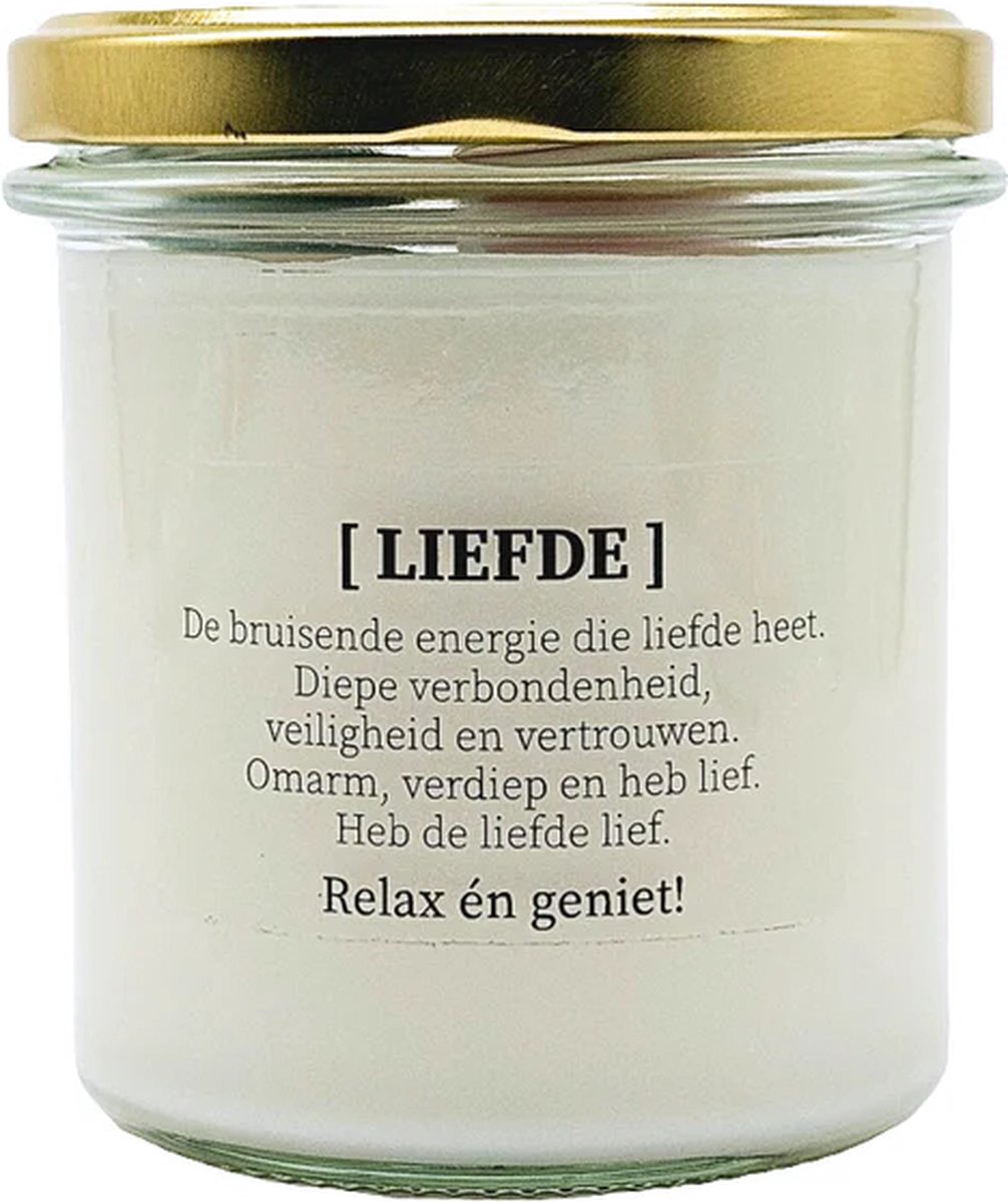 Geurkaars met edelstenen - Liefde