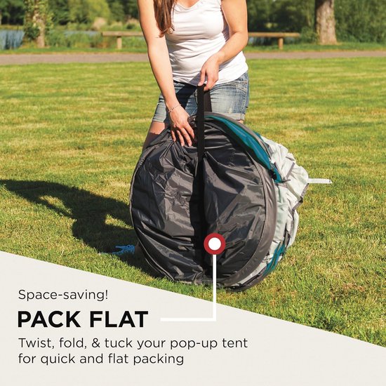 Snelle Pop-Up Tent voor 2 Personen - Ideaal voor Festivals en Weekendtrips van Merkloos — afbeelding 3