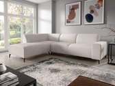 Bol.com hoekbank munna- lounge links- teddy bouclé stof beige- hoeksalon left-seatsandbeds aanbieding