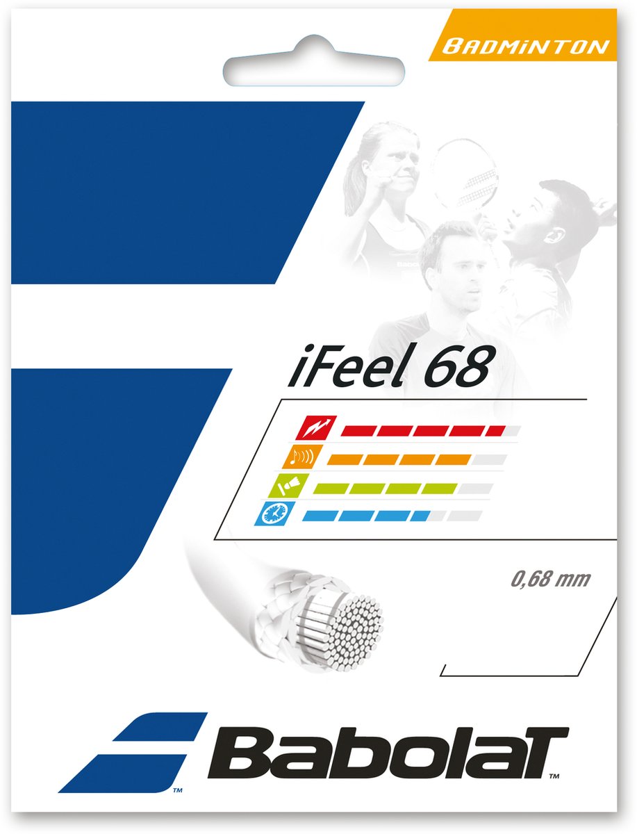 Babolat I-FEEL 68 badminton snarenset - 10.2m - roze
