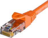 Qost - Câble Internet CAT6 - CCA / UTP - 10 Gbit/s / 250 MHz - Connecteurs RJ45 - Câble réseau - 100 mètres - Oranje