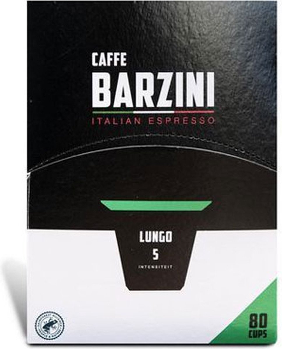 Goedkoopste Barzini Koffiecups Italian Lungo - 80 stuks