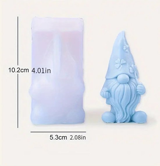Moule 3D en silicone Père Noël - Moule pour bougie nain abeille - Moule pour bougie nain en nid d'abeille - Moule pour bougie nain de Noël - Moule à savon pour Moule 3D en silicone Père Noël - Moule pour bougie nain abeille - Moule pour bougie nain en nid d'abeille - Moule pour bougie nain de Noël - Moule à savon pour