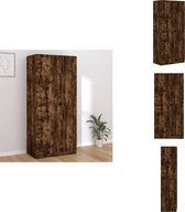 vidaXL Met de Kledingkast heb je een handige en moderne manier om je kleren op te bergen. Deze compacte kast is ideaal voor elke slaapkamer, want hij bespaart ruimte en houdt alles