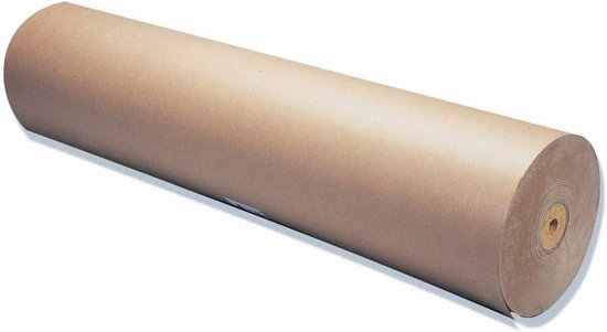 PAKNOR® Rol van 30cm - 50 m bruin kraftpapier, cadeaupapier, levensmiddelengeschikt papier, ideaal voor kunsthandwerk, geschenkverpakking, inpakpapier (bruin, 50
