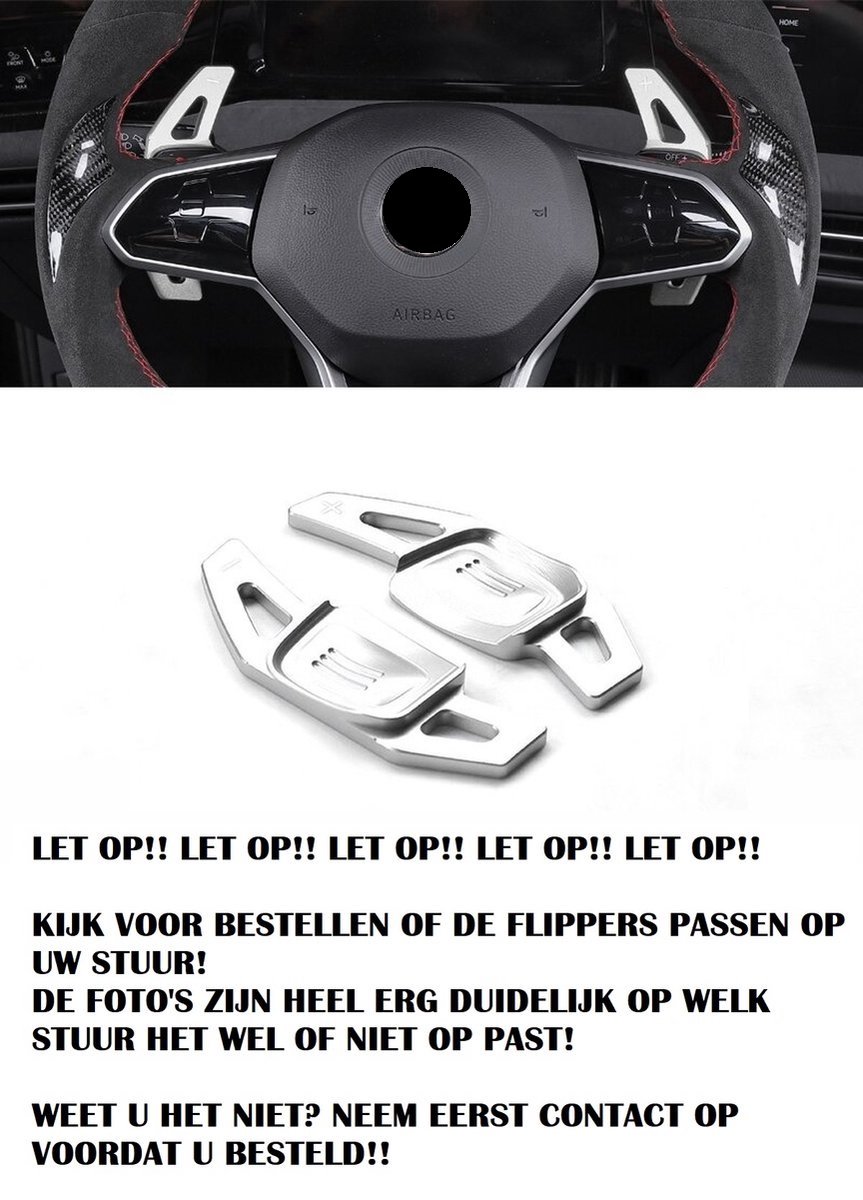 Aluminium Flippers Schakel Paddles Stuurwiel Stuur Extentions Geschikt Voor Vw Golf 8 GTI GTD TSI TDI DSG Variant R Line