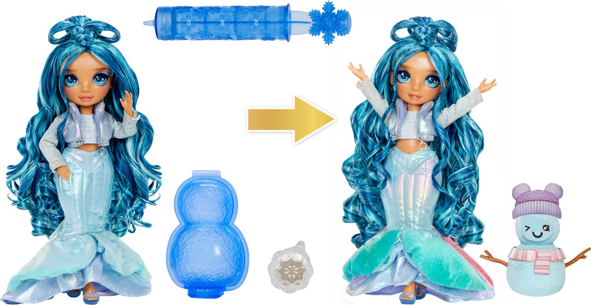Rainbow High Winter Wonderland pop - Skyler (blauw) — afbeelding 7