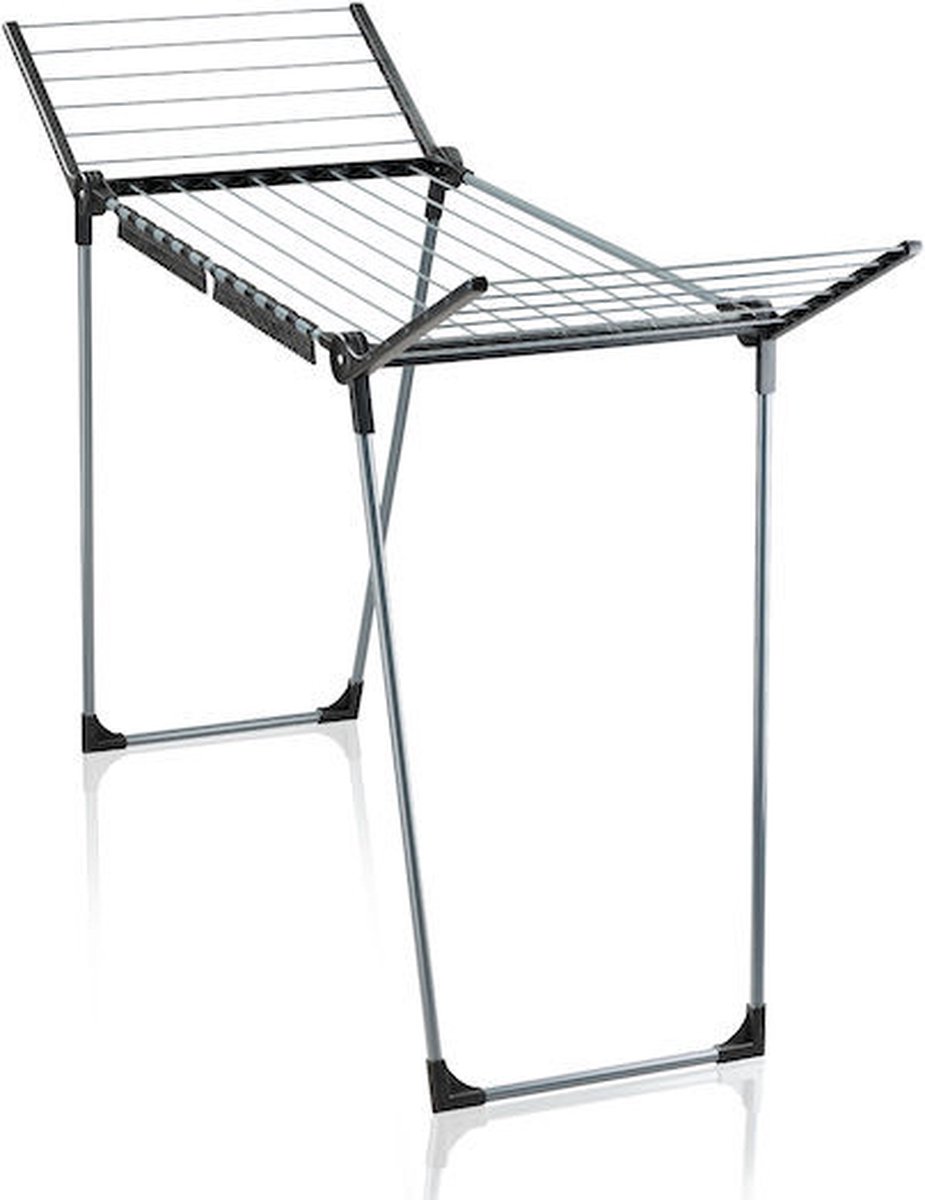 Leifheit droogrek Pegasus 150 solid slim - zwart - 15 m drooglengte