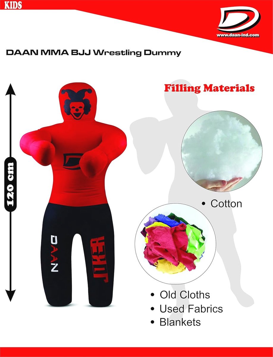 MMA grapplingdummy voor worstelen, submission, judo en bjj een ongevulde dummy