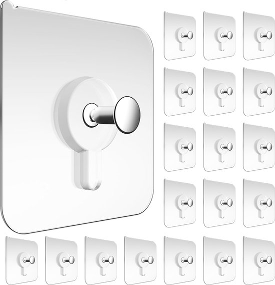 Zelfklevende Spijker - 20 stuks 5.5 kg - Plakspijkers - Zelfklevend Ophangsysteem - Plakschroef - Schilderijhanger
