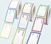 400 Beschrijfbare diepvriesstickers - 2 rollen van elk 200 stuks - stickers - voor diepvries en koelkast - etiketten – voor bakjes - houdbaarheid stickers – houdbaarheidsetiketten – diepvriesbakjes – koelkast – vriezer